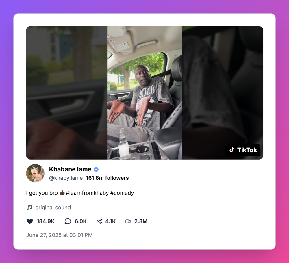 TikTok screenshot example